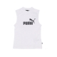 canotta donna ess slim logo tank WHITE