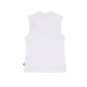 canotta donna ess slim logo tank WHITE