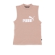 canotta donna ess slim logo tank DUSTY TAN