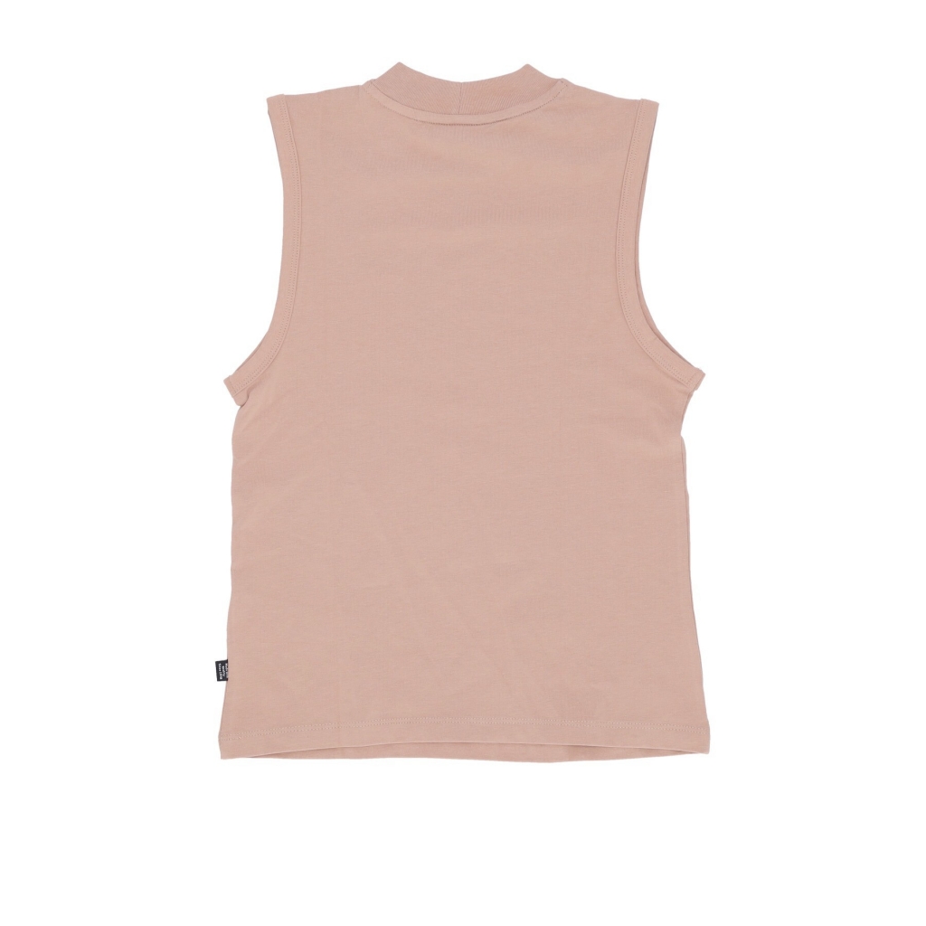 canotta donna ess slim logo tank DUSTY TAN