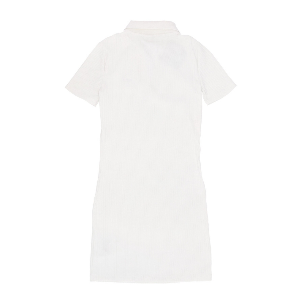 vestito donna classic ribbed v-collar dress NO COLOR