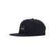 cappellino visiera piatta uomo set box snapback BLACK