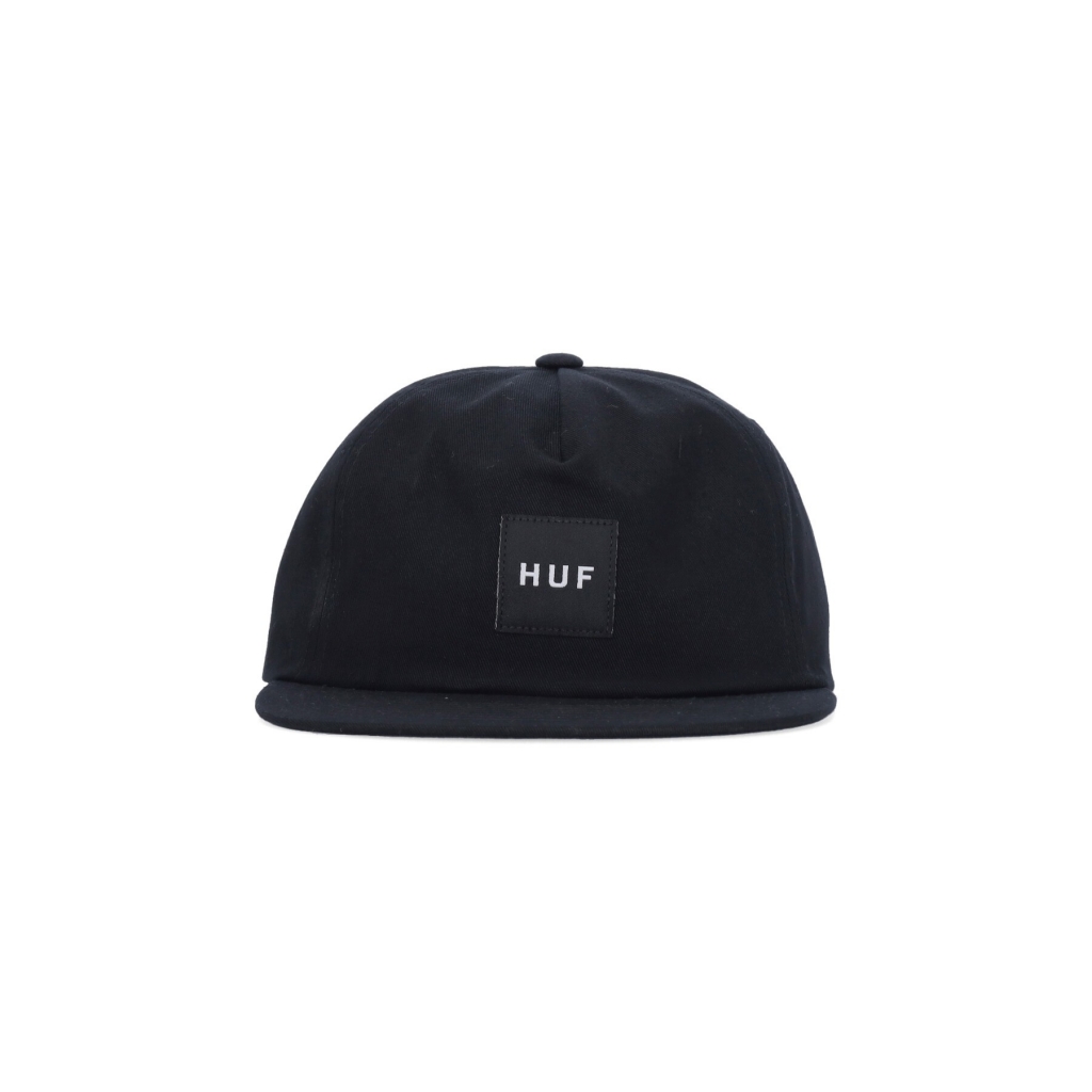 cappellino visiera piatta uomo set box snapback BLACK