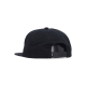 cappellino visiera piatta uomo set box snapback BLACK