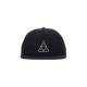 cappellino visiera piatta uomo set triple triangle snapback BLACK