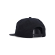 cappellino visiera piatta uomo set triple triangle snapback BLACK