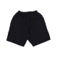 pantalone corto tuta uomo basic fleece shorts BLACK