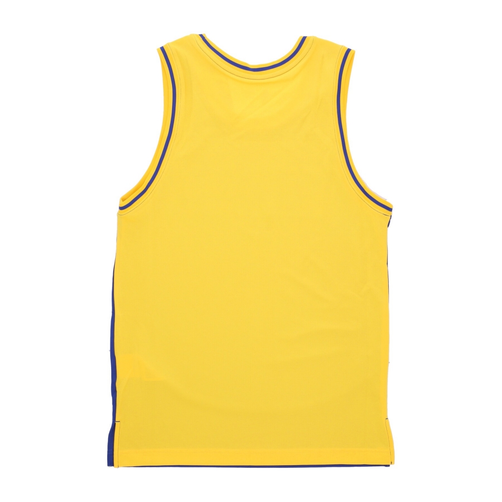 canotta basket uomo nba courtside dna dri-fit graphic tank golwar RUSH BLUE/AMARILLO