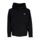 felpa leggera cappuccio uomo bold hood premium french terry BLACK