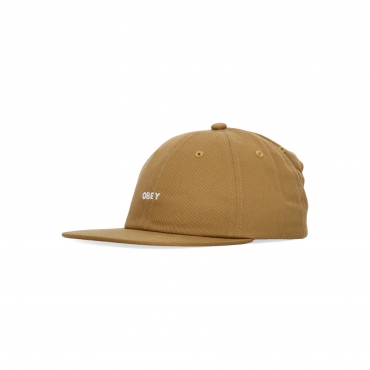 cappellino visiera piatta uomo bold twill 6 panel strapback BROWN BUTTER