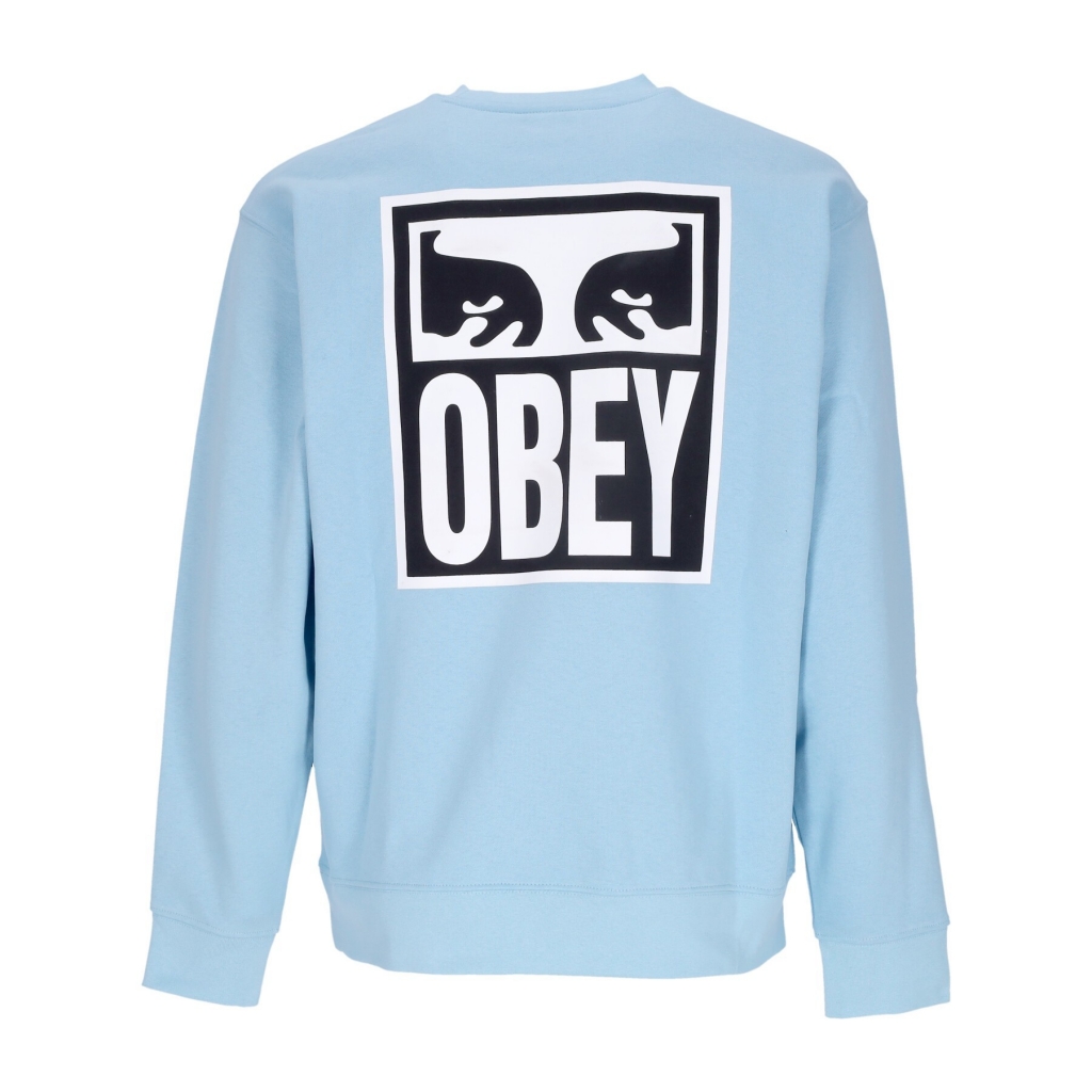 felpa leggera girocollo uomo eyes icon 2 crew premium  french terry SKY BLUE