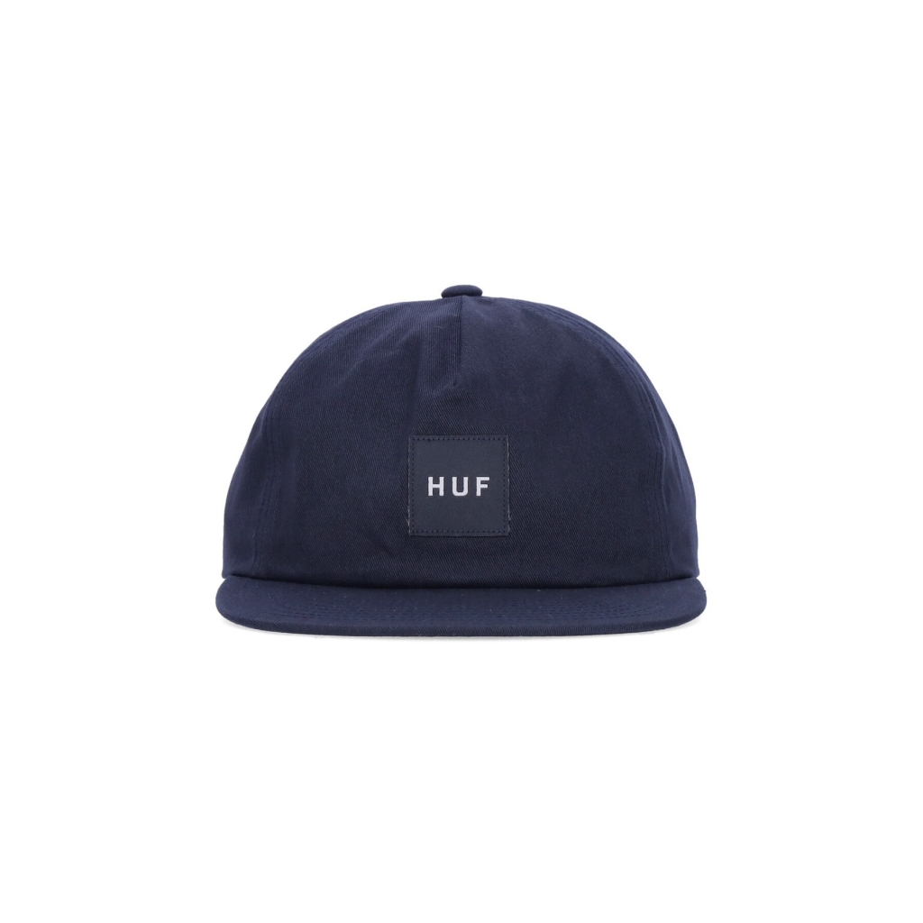 cappellino visiera piatta uomo set box snapback NAVY