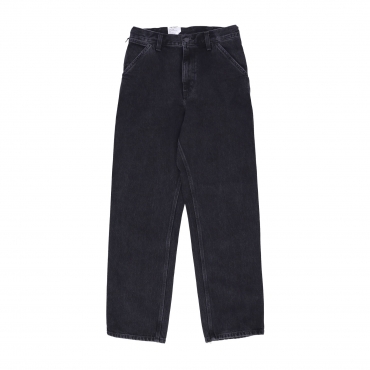 jeans uomo single knee pant BLACK STONE WASHED