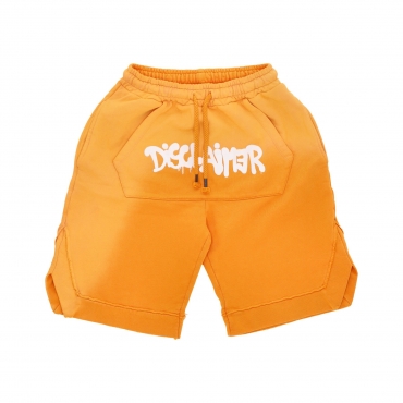 pantalone corto tuta uomo logo tie-dye short ORANGE