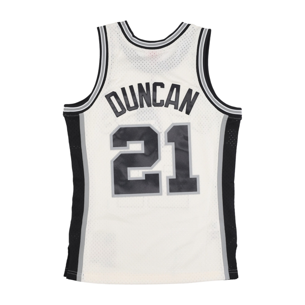 canotta basket uomo nba off white team color swingman jersey hardwood classics 1998 no 21 tim duncan saaspu