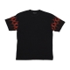 maglietta uomo flames tee BLACK/RED