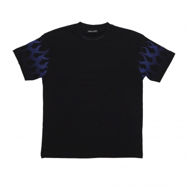 maglietta uomo flames tee BLACK/BLUE