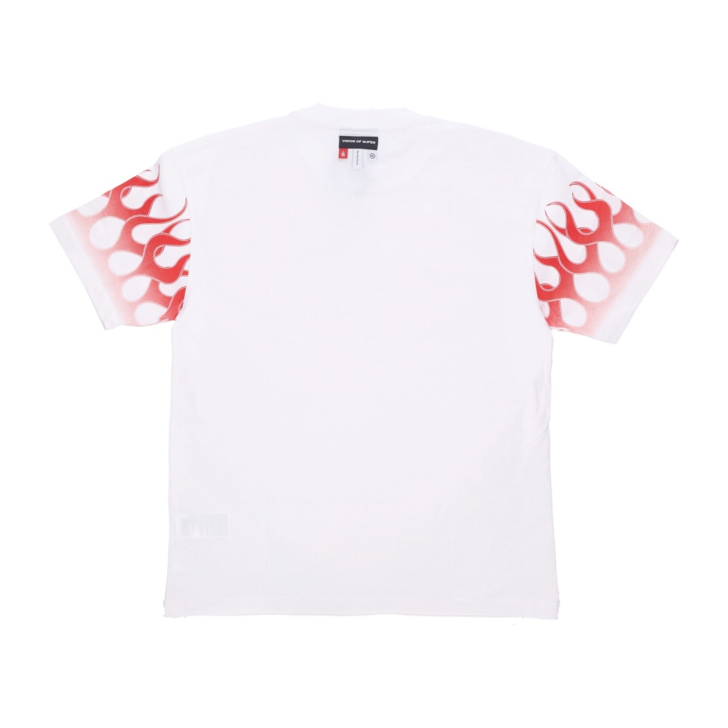 maglietta uomo flames tee WHITE/RED