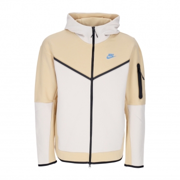 felpa leggera cappuccio zip uomo sportswear tech fleece full-zip hoodie SESAME/LT OREWOOD BRN/LT PHOTO BLUE