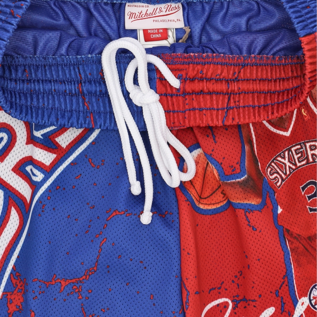 pantaloncino tipo basket uomo nba burst mesh short no 3 allen iverson phi76e ORIGINAL TEAM COLORS