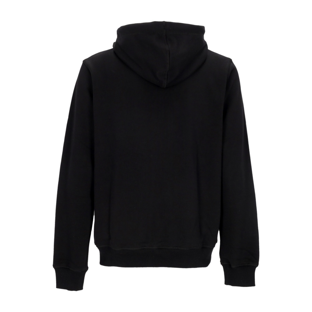 felpa leggera cappuccio zip uomo mlb imprint helix zip hoodie neyyan JET BLACK