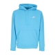 felpa leggera cappuccio uomo sportswear club hoodie BALTIC BLUE/BALTIC BLUE/WHITE