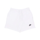 pantalone tuta leggero uomo club fleece terry flow short WHITE/WHITE/BLACK