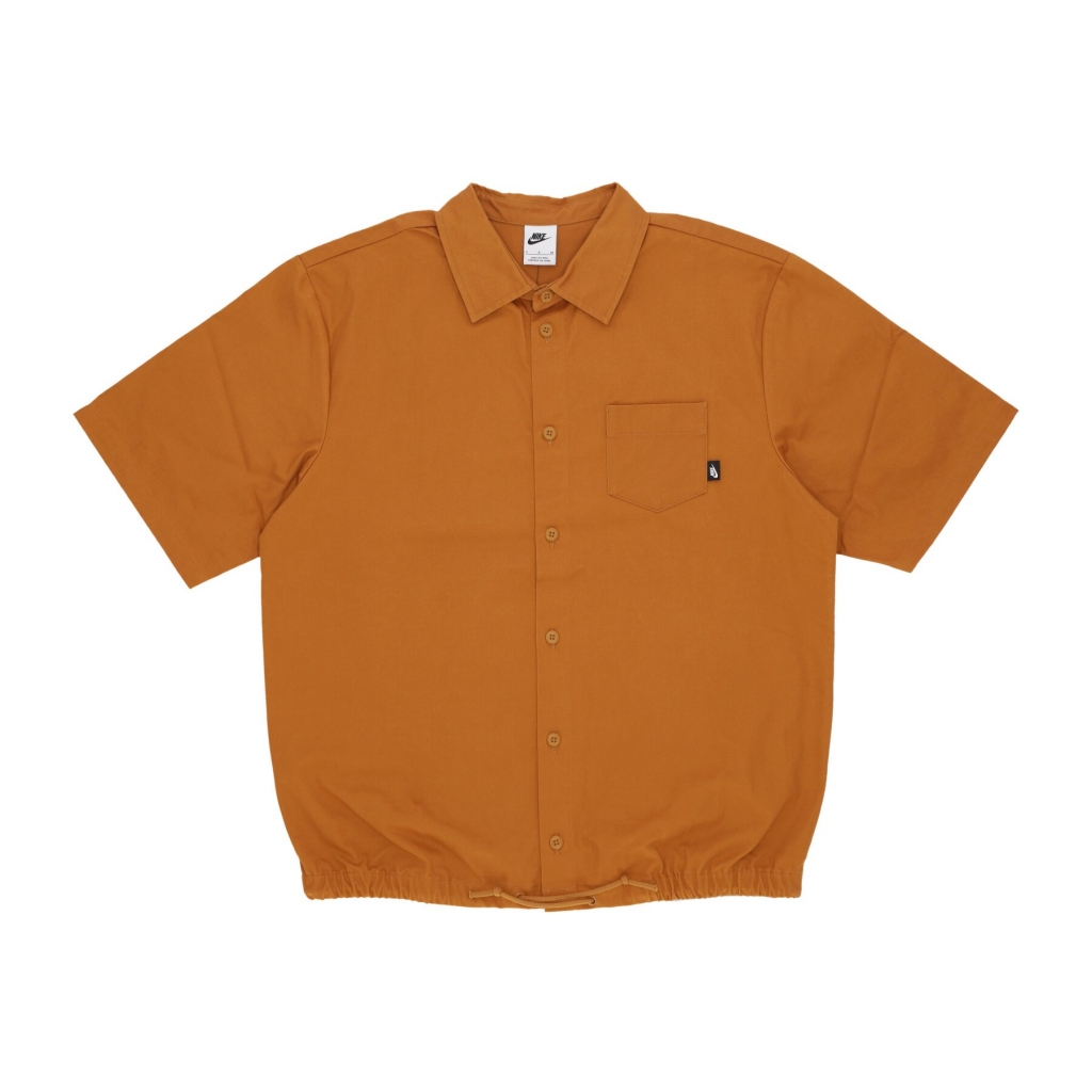 camicia manica corta uomo club button-down s/s top DESERT OCHRE