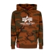 felpa cappuccio uomo basic hoodie BURNED CAMO