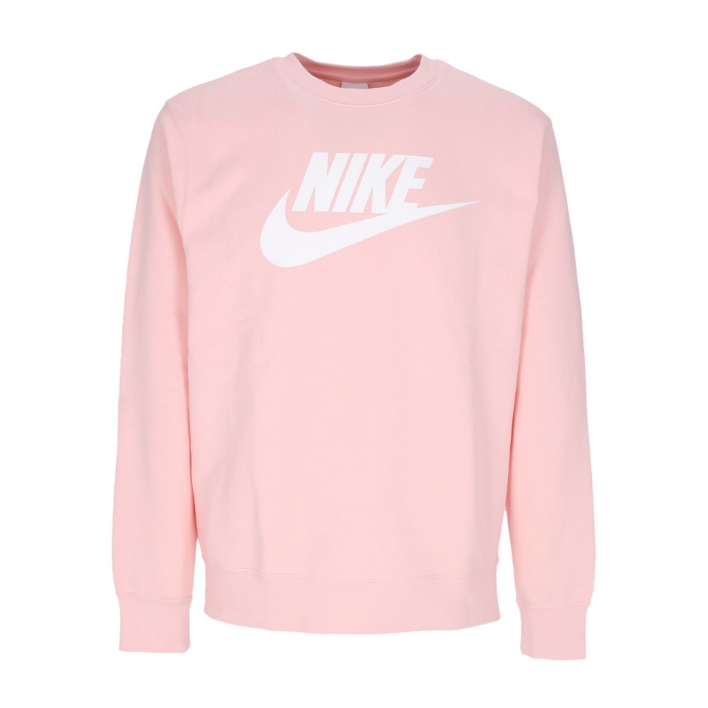 felpa girocollo uomo sportswear club bb graphic crew PINK BLOOM/WHITE