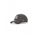 cappellino visiera curva uomo mlb clean up neyyan CHARCOAL/WHITE