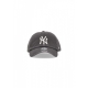 cappellino visiera curva uomo mlb clean up neyyan CHARCOAL/WHITE