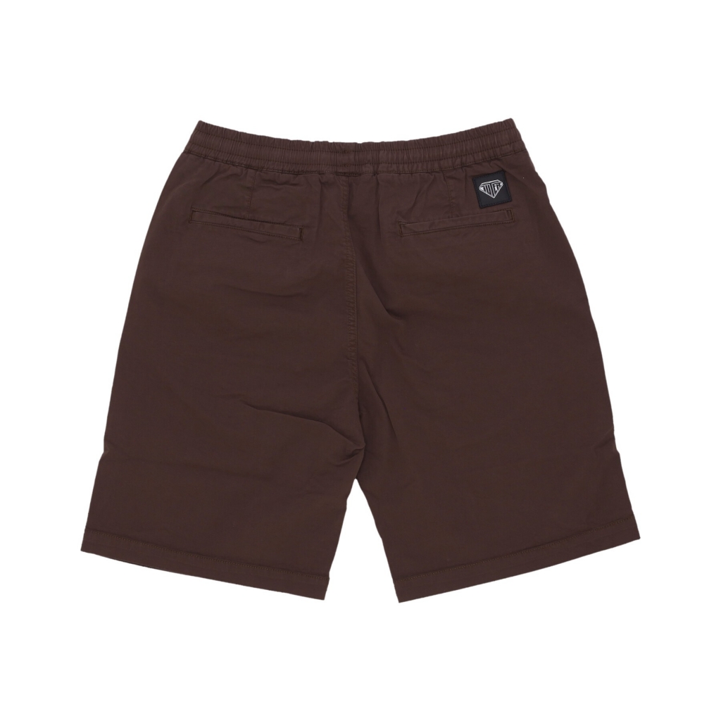 pantalone corto uomo jogger short BROWN