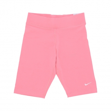 pantaloncino ciclista donna w sportswear essential biker short lbr mid-rise CORAL CHALK/WHITE