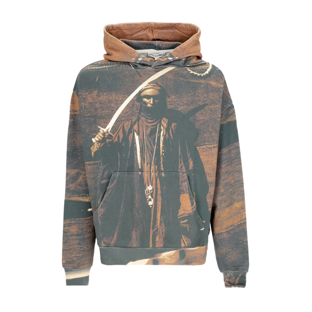 felpa leggera cappuccio uomo desert hoodie MULTI