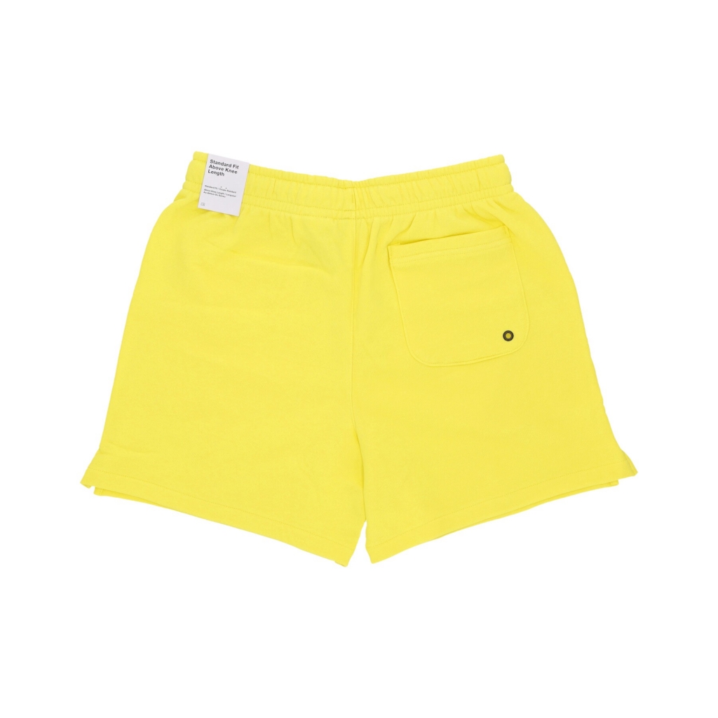 pantalone tuta leggero uomo club fleece terry flow short OPTI YELLOW/WHITE/WHITE