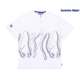 maglietta uomo outline tee WHITE/BLUE