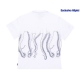 maglietta uomo outline tee WHITE/BLUE