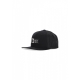 cappellino visiera piatta uomo alpha twill trucker BLACK