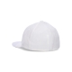 cappellino visiera curva uomo 3d wool flexfit WHITE/BLACK