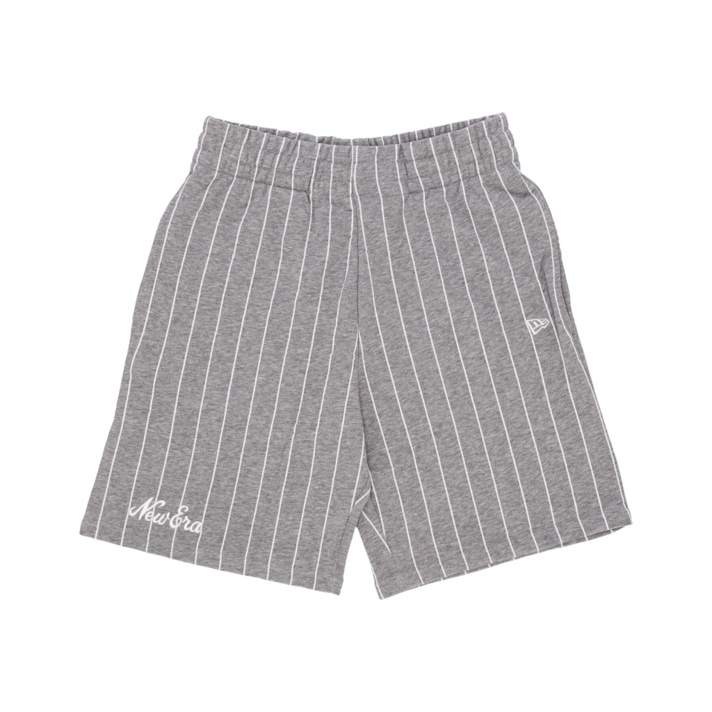 pantalone corto tuta uomo ne pinstripe shorts HEATHER GREY/WHITE