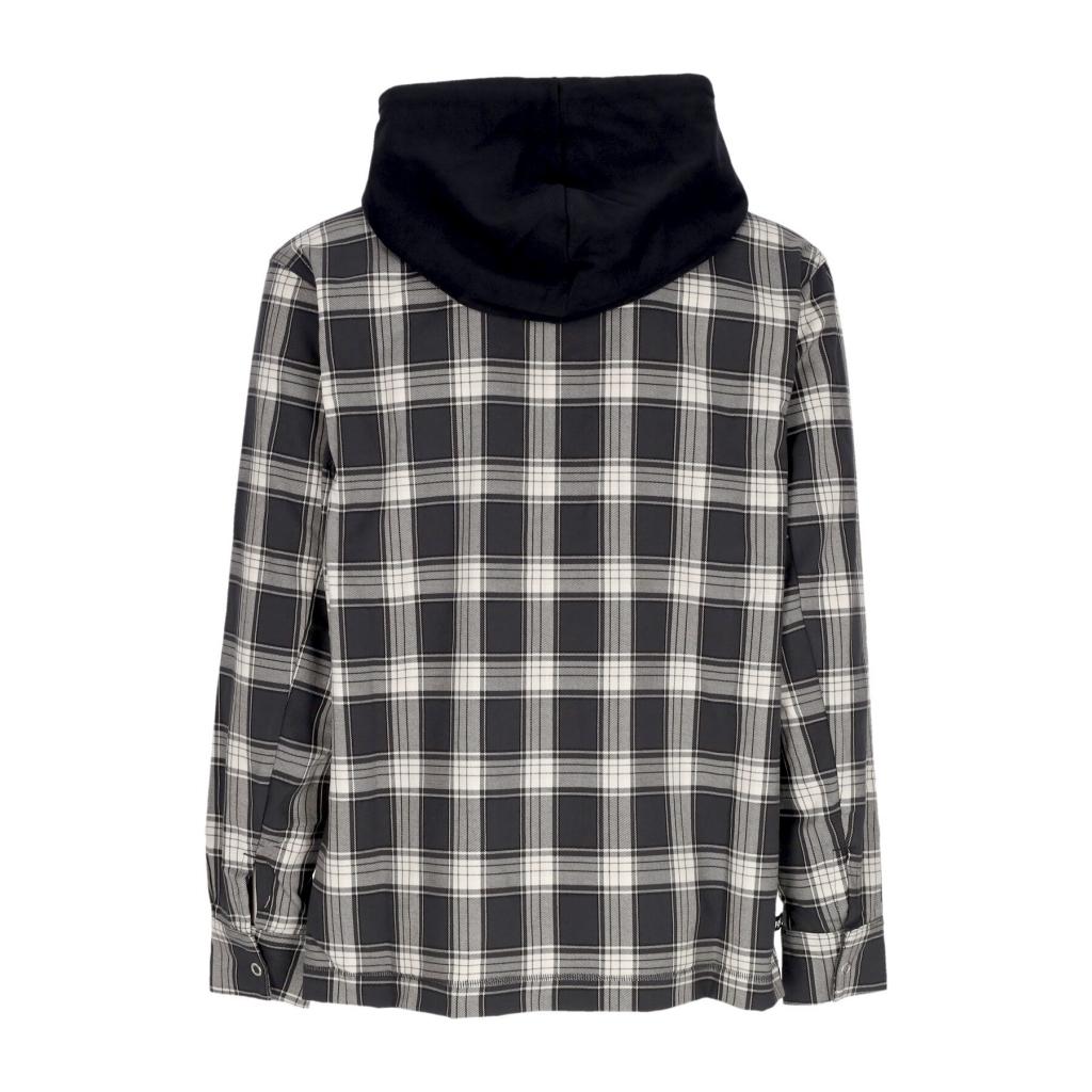 camicia manica lunga cappuccio uomo nba kevin durant flannel hoodie BLACK/BLACK/PALE IVORI/WHITE