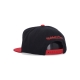 cappellino visiera piatta uomo nhl team 2 tone 20 snapback chibla BLACK/RED