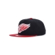 cappellino visiera piatta uomo nhl team 2 tone 20 snapback detwin BLACK/RED