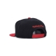 cappellino visiera piatta uomo nhl team 2 tone 20 snapback detwin BLACK/RED