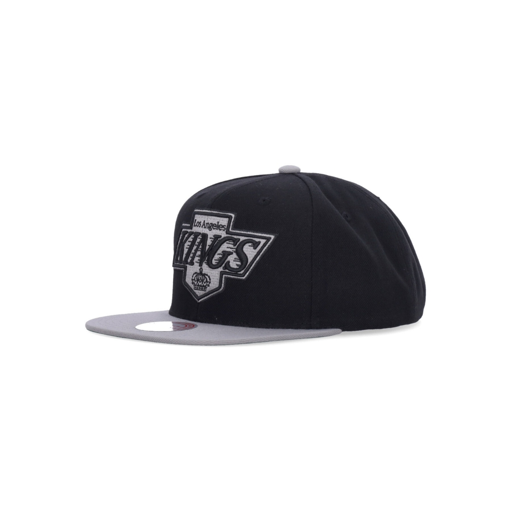 cappellino visiera piatta uomo nhl team 2 tone 20 snapback loskin BLACK/GREY