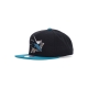 cappellino visiera piatta uomo nhl team 2 tone 20 snapback sajsha BLACK/TEAL