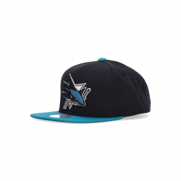 cappellino visiera piatta uomo nhl team 2 tone 20 snapback sajsha BLACK/TEAL