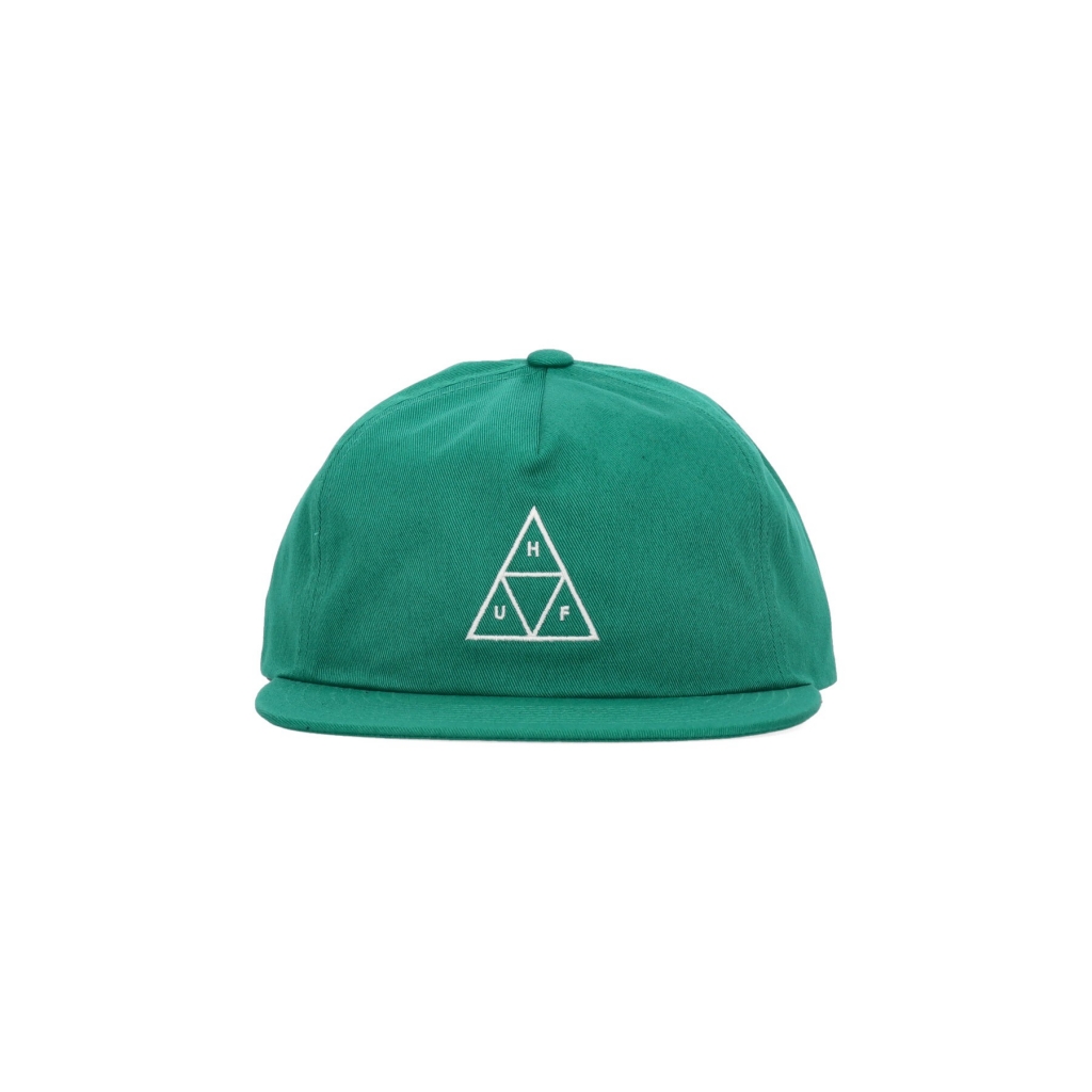 cappellino visiera piatta uomo set triple triangle snapback EMERALD