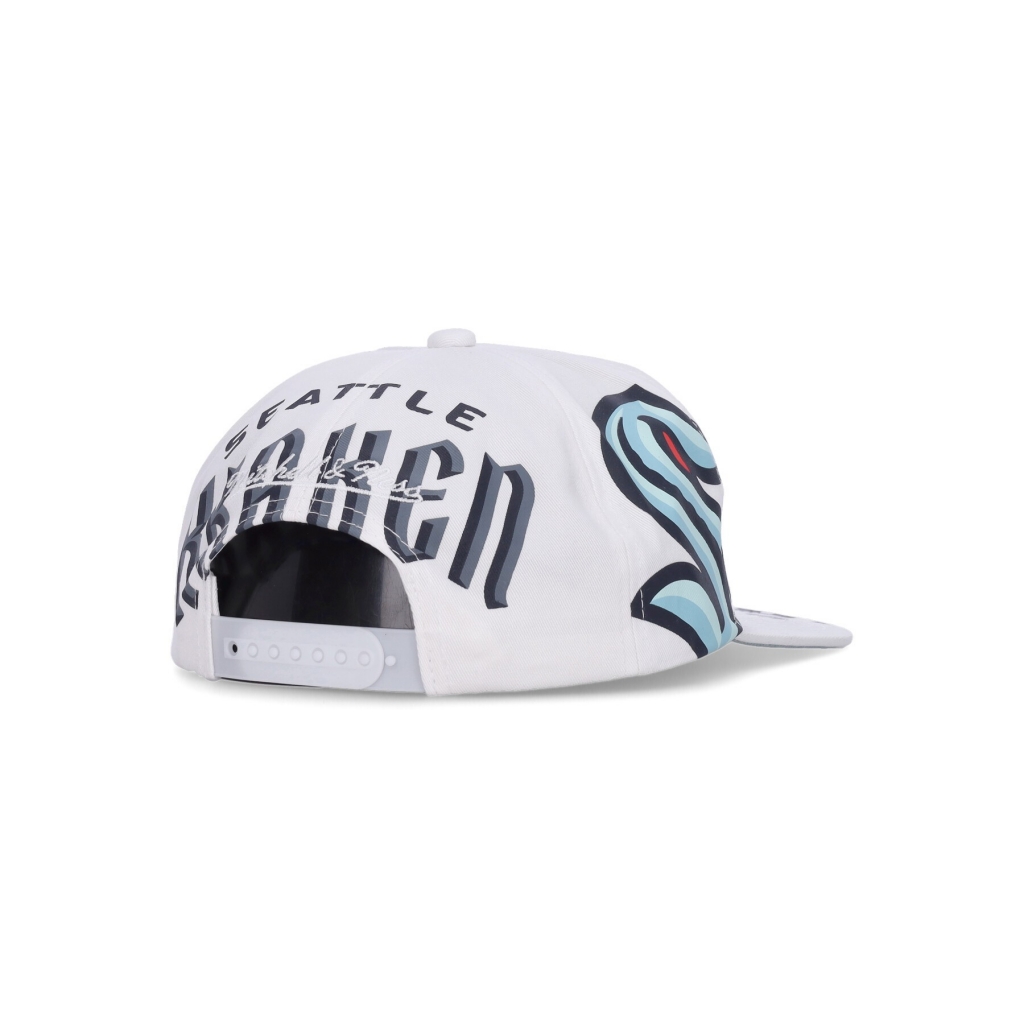 cappellino visiera piatta uomo nhl in your face deadstock seakra WHITE